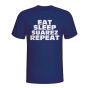 Eat Sleep Suarez Repeat T-shirt (navy)