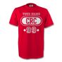 Costa Rica Crc T-shirt (red) Your Name (kids)