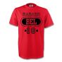 Eden Hazard Belgium Bel T-shirt (red)