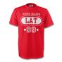Latvia Lat T-shirt (red) Your Name