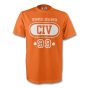 Ivory Coast Civ T-shirt (orange) Your Name