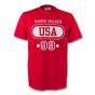 United States Usa T-shirt (red) Your Name