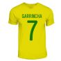 Garrincha Brazil Hero T-shirt (yellow)