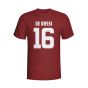 Daniele De Rossi Roma Hero T-shirt (maroon)