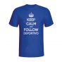 Keep Calm And Follow Deportivo T-shirt (blue) - Kids