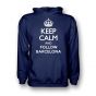 Keep Calm And Follow Barcelona Hoody (navy)