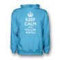 Keep Calm And Follow Napoli Hoody (sky Blue) - Kids