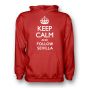 Keep Calm And Follow Sevilla Hoody (red) - Kids