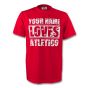 Your Name Loves Atletico T-shirt (red) - Kids