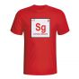 Steven Gerrard Liverpool Periodic Table T-shirt (red) - Kids