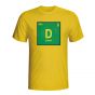 Dunga Brazil Periodic Table T-shirt (yellow)