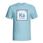 Kun Aguero Argentina Periodic Table T-shirt (sky Blue) - Kids