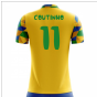 2025-2026 Brazil Home Concept Football Shirt (Coutinho 11) - Kids