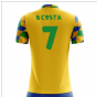 2025-2026 Brazil Home Concept Football Shirt (D Costa 7) - Kids