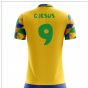 2025-2026 Brazil Home Concept Football Shirt (G Jesus 9) - Kids