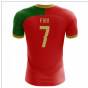2025-2026 Portugal Flag Home Concept Football Shirt (Figo 7)