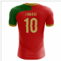 2025-2026 Portugal Flag Home Concept Football Shirt (J.Mario 10) - Kids