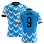 2023-2024 Uruguay Home Concept Football Shirt (L. Suarez 9)