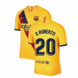 2019-2020 Barcelona Away Nike Football Shirt (S.ROBERTO 20)