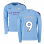 2019-2020 Manchester City Puma Home Long Sleeve Shirt (GOATER 9)
