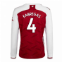 2020-2021 Arsenal Adidas Home Long Sleeve Shirt (FABREGAS 4)