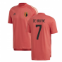 2020-2021 Belgium Adidas Training Tee (Red) (DE BRUYNE 7)