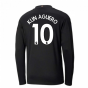 2020-2021 Manchester City Puma Away Long Sleeve Shirt (KUN AGUERO 10)