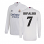 2020-2021 Real Madrid Long Sleeve Home Shirt (RONALDO 7)