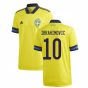 2020-2021 Sweden Home Adidas Football Shirt (IBRAHIMOVIC 10)