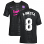 2021-2022 Barcelona CL Pre-Match Training Shirt (Black) - Kids (A INIESTA 8)