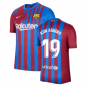 2021-2022 Barcelona Home Shirt (KUN AGUERO 19)