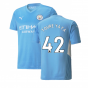 2021-2022 Man City Home Shirt (TOURE YAYA 42)