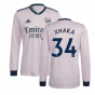 2022-2023 Arsenal Long Sleeve Third Shirt (XHAKA 34)