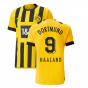 2022-2023 Borussia Dortmund Authentic Home Shirt (HAALAND 9)
