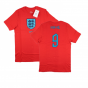 2022-2023 England World Cup Crest Tee (Red) (Kane 9)