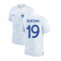 2022-2023 France Away Shirt (BENZEMA 19)