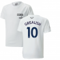 2022-2023 Man City Casuals Tee (White) - Kids (GREALISH 10)