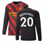 2022-2023 Man City Long Sleeve Away Shirt (BERNARDO 20)