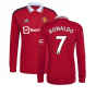 2022-2023 Man Utd Long Sleeve Home Shirt (RONALDO 7)