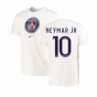 2022-2023 PSG Crest Tee (White) (NEYMAR JR 10)