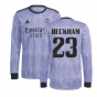 2022-2023 Real Madrid Long Sleeve Away Shirt (BECKHAM 23)