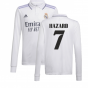 2022-2023 Real Madrid Long Sleeve Home Shirt (HAZARD 7)