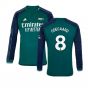 2023-2024 Arsenal Long Sleeve Third Shirt (Odegaard 8)