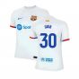 2023-2024 Barcelona Away Shirt (Kids) (Gavi 30)