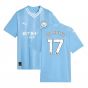 2023-2024 Man City Home Shirt (Kids) (DE BRUYNE 17)