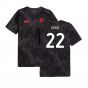 2024-2025 AC Milan ftblCulture Tee AOP (Black) (Kaka 22)