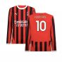 2024-2025 AC Milan Home Long Sleeve Shirt (Your Name)