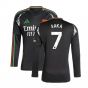 2024-2025 Arsenal Away Long Sleeve Shirt (Saka 7)