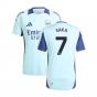 2024-2025 Arsenal Training Jersey (Clear Aqua) (Saka 7)