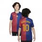 2024-2025 Barcelona Home Shirt (Sponsorless) - Kids (Ronaldinho 10)